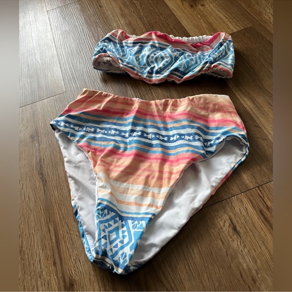 Kenny Flowers The Pamilla Bandeau & High Waisted Bottom NWOT - Picture 5 of 10